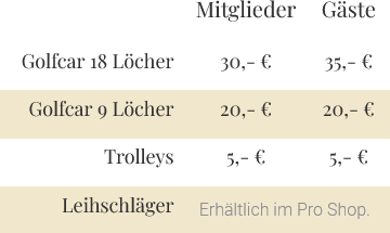 Leihschläger 2022 Leihschläger 2022